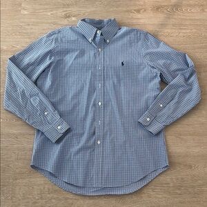 Ralph Lauren Plaid Button Down - Navy